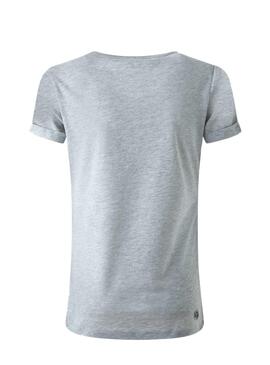 T-Shirt Pepe Jeans Patience Grau für Damen