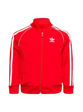 Trainingsanzug Adidas Adicolor SST Rot für Junges