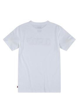 T-Shirt Levis Logo 3D Weiss für Junge