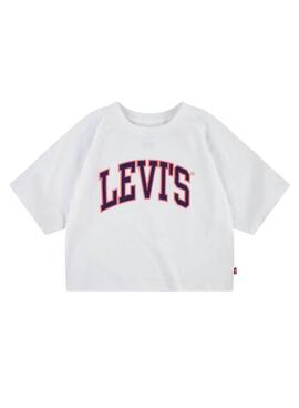 T-Shirt Levis University Weiss für Mädchen
