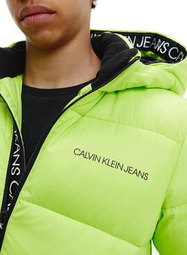 Jacke Calvin Klein Jeans Tape Grün Junge