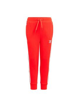 Trainingsanzug Adidas Crew-Set Rot für Mädchen