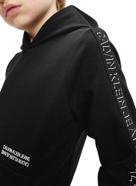 Sweatshirt Calvin Klein Jeans Shadow Schwarz für Junge