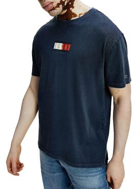 T-Shirt Tommy Jeans Vintage Flag Marineblau Herren