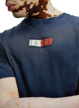 T-Shirt Tommy Jeans Vintage Flag Marineblau Herren