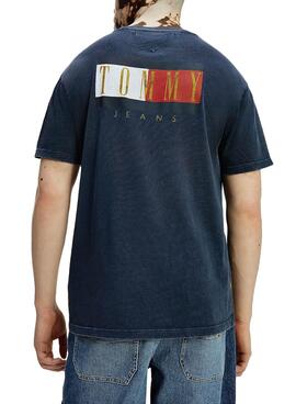 T-Shirt Tommy Jeans Vintage Flag Marineblau Herren