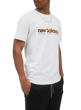 T-Shirt New Balance Leichtathletik Weiss für Herren