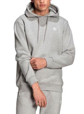 Sweatshirt Adidas Essential Trefoil Hoody Grau