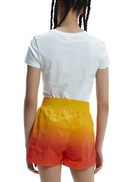 T-Shirt Calvin Klein Jeans Filled Weiss Damen