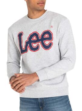 Sweatshirt Lee Logo Grau Herren