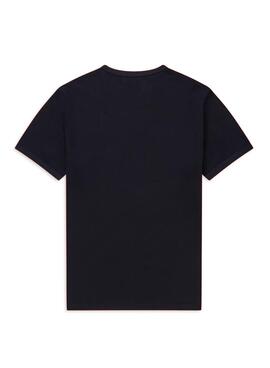 T-Shirt Fred Perry Ringer Marineblau für Herren