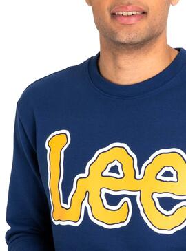 Sweatshirt Lee Logo Blaue Herren