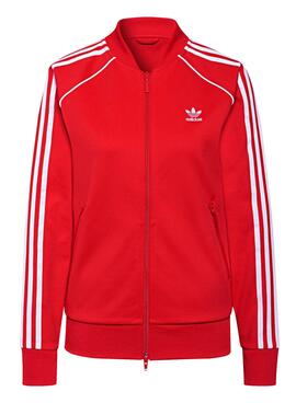 Jacke Adidas Primeblue Rot für Damen