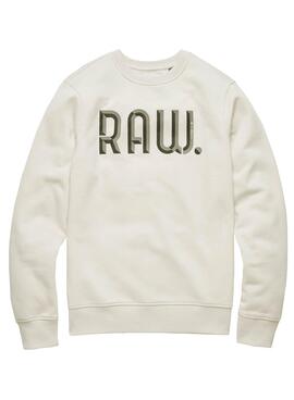 Sweatshirt G-Star Raw 3D Beige für Herren