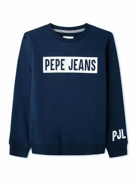 Sweatshirt Pepe Jeans Jamie Blau für Junge