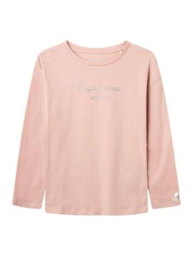 T-Shirt Pepe Jeans Nuria Rosa für Mädchen