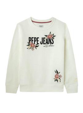 Sweatshirt Pepe Jeans Daisy Weiss für Mädchen