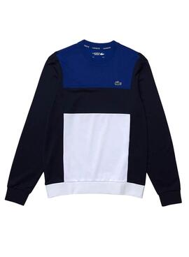 Sweatshirt Lacoste Sport Colorblock Marineblau Herren