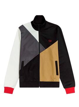 Jacke Fred Perry Farbe Block für Herren