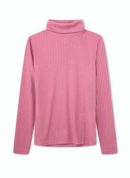 T-Shirt Pepe Jeans Violet Rollkragenpullover Rosa Mädchen