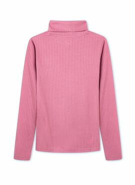 T-Shirt Pepe Jeans Violet Rollkragenpullover Rosa Mädchen