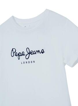 T-Shirt Pepe Jeans Art Weiss für Junge
