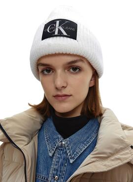 Gorro Calvin Klein Jeans Monogram Weiss