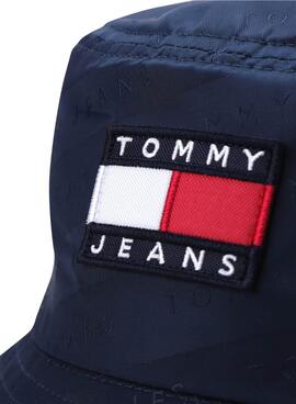 Gorro Tommy Jeans Heritage Jaquard Marineblau Damen