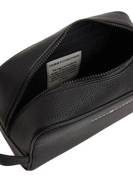 Kulturbeutel Tommy Hilfiger Essential PU Schwarz Herren