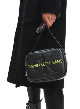 Handtasche Calvin Klein Jeans Sculpted Schwarz für Damen