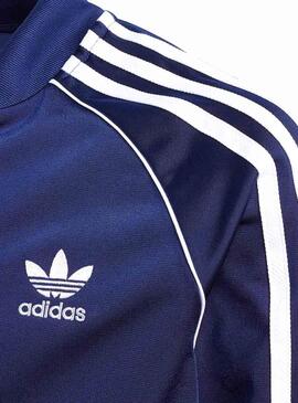 Jacke Adidas Track Top Dunkelblau für Junges