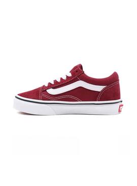 Sneaker Vans Old Skool Bordeaux Junge und Mädchen