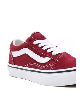 Sneaker Vans Old Skool Bordeaux Junge und Mädchen