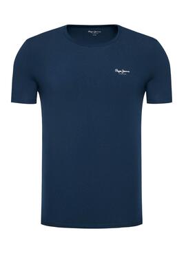 T-Shirt Pepe Jeans Original Basic Marineblau Herren