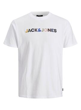 T-Shirt Jack Jones Blablandon Weiss für Herren