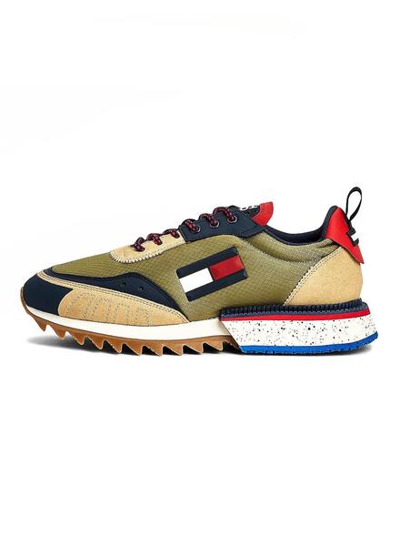 Tommy jeans cleated sneakers hotsell