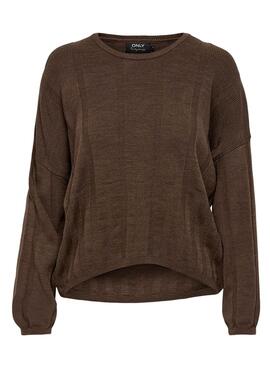 Pullover Only New Tessa Braun für Damen