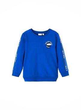 Sweatshirt Name It Loui Blau für Junge