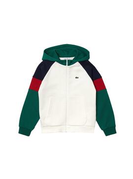 Sweatshirt Lacoste Felpa Farbe Block für Junge