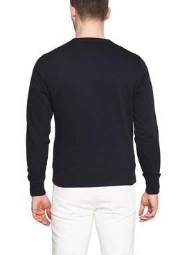 Sweatshirt Tommy Hilfiger Logo Marineblau für Herren