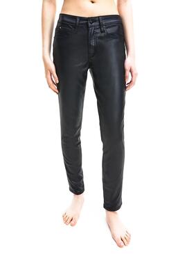 Hose Calvin Klein Jeans Waxed Schwarz