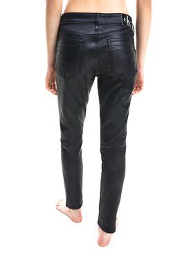 Hose Calvin Klein Jeans Waxed Schwarz