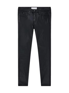 Hose Calvin Klein Jeans Waxed Schwarz