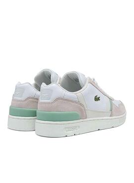 Sneaker Lacoste T-Clip Leather Weiss für Damen