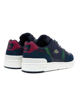 Sneaker Lacoste T-Clip Marineblau Piel für Herren
