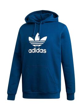 Sweatshirt Adidas Trefoil Hoodie Blau Leyend Man