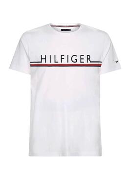 T-Shirt Tommy Hilfiger Corp Stripe Weiss