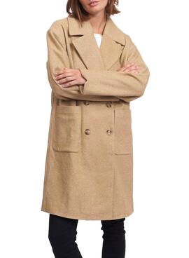 Mantel Vila Lunes Camel für Damen