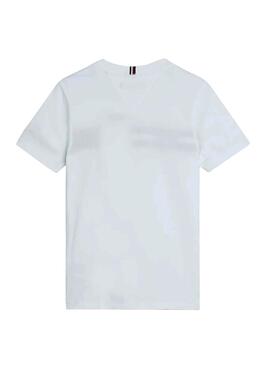 T-Shirt Tommy Hilfiger Flag Rib Weiss für Junge