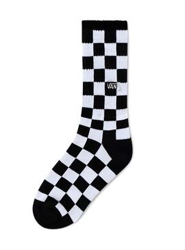 Socken Vans Checkerboard Weiss und Schwarz